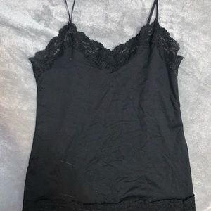 black lace top